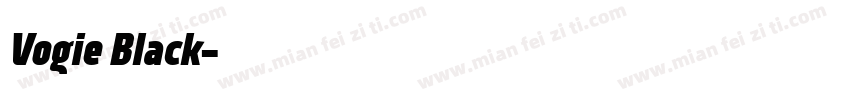 Vogie Black字体转换